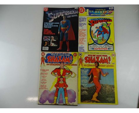 SUPERMAN &amp; SHAZAM LOT - (4 in Lot) - (DC - US Price &amp; UK Price Variant) - Full colour large format Editions featuring