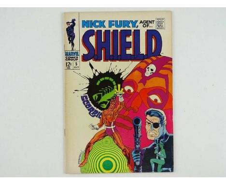 NICK FURY, AGENT OF SHIELD #5 - (1968 - MARVEL) - Classic Marvel Cover - Scorpio appearance - Jim Steranko cover and interior
