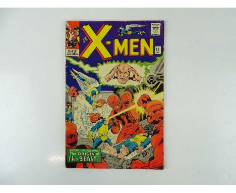 X-MEN #15 - (1965 - MARVEL - UK Price Variant) - First appearance of Master Mold + Second appearance of the Sentinels + Origi