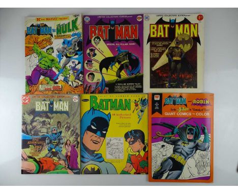 BATMAN LOT - (6 in Lot) - (DC/MARVEL/WHITMAN) - Full colour large format Editions featuring Batman + Includes BATMAN vs HULK 