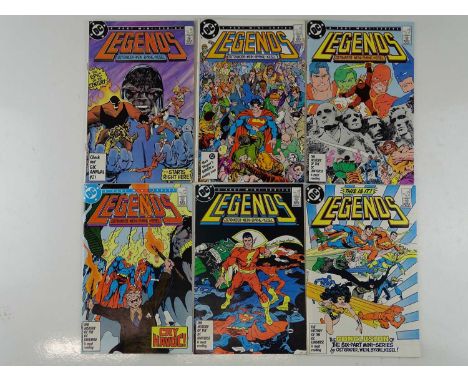 LEGENDS #1, 2, 3, 4, 5, 6 - (6 in Lot) - (1986/87 - DC) - Complete Six Issue Mini Series + Includes First appearance Amanda W