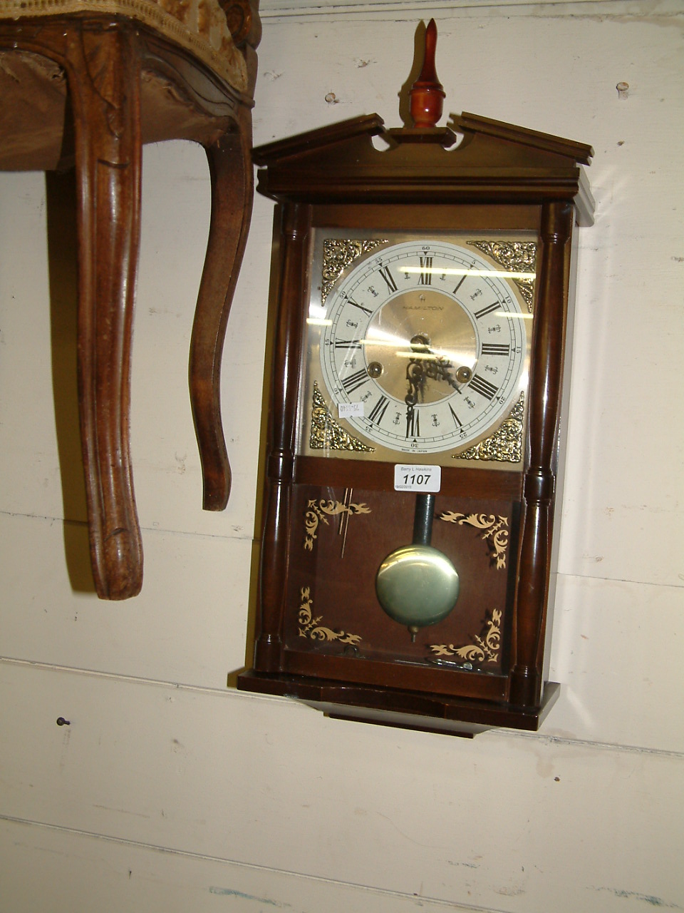 HAMILTON 31 DAY WALL CLOCK