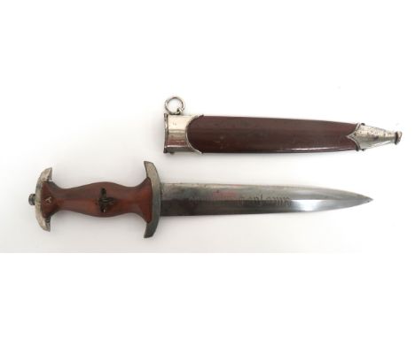 German Third Reich SA Dagger 8 3/4 inch, double edged blade. &nbsp;Etched inscription "Alles Fur Deutschland" and reverse wit