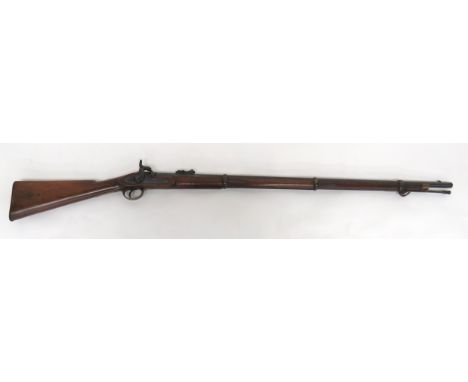1853 1st Pattern Enfield Rifle .600, 39 inch, blued barrel. &nbsp;Now smoothbore. &nbsp;Front stud sight. &nbsp;Rear ladder s