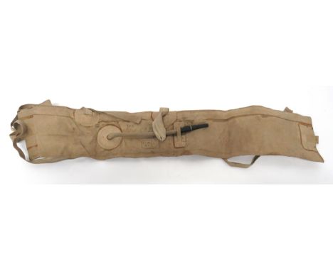 WW2 British Inflation Life Belt rubber inflation belt. &nbsp;Manual inflation tube. &nbsp;Braid waist and shoulder straps. &n