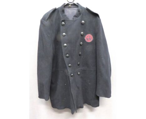 WW2 Pattern NFS Double Breasted Jacket And Accessories black woollen, double breasted, short collar tunic. &nbsp;Black compos