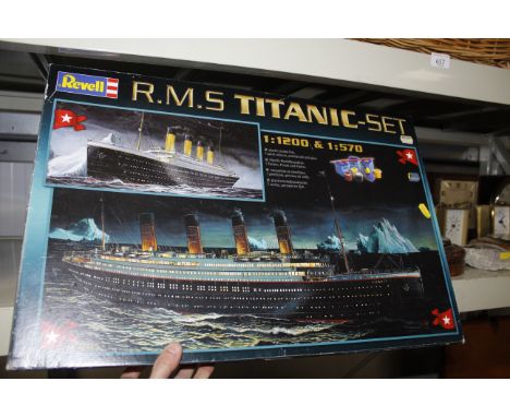 A Revell model of R M S Titanic unknown if complete
