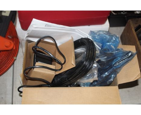 A set of four Garden Line low voltage outdoor lighting set in original box and instructions