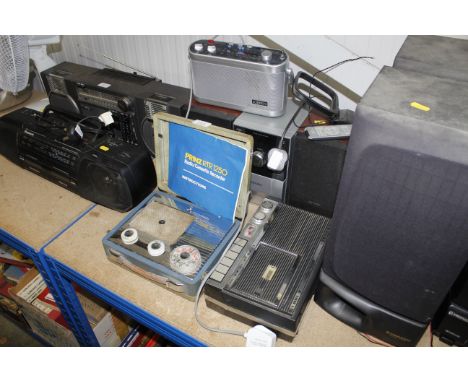 A Phillips Hi-Fi with remote control, a Roberts radio, a Pye radio and a Grundig cassette recorder