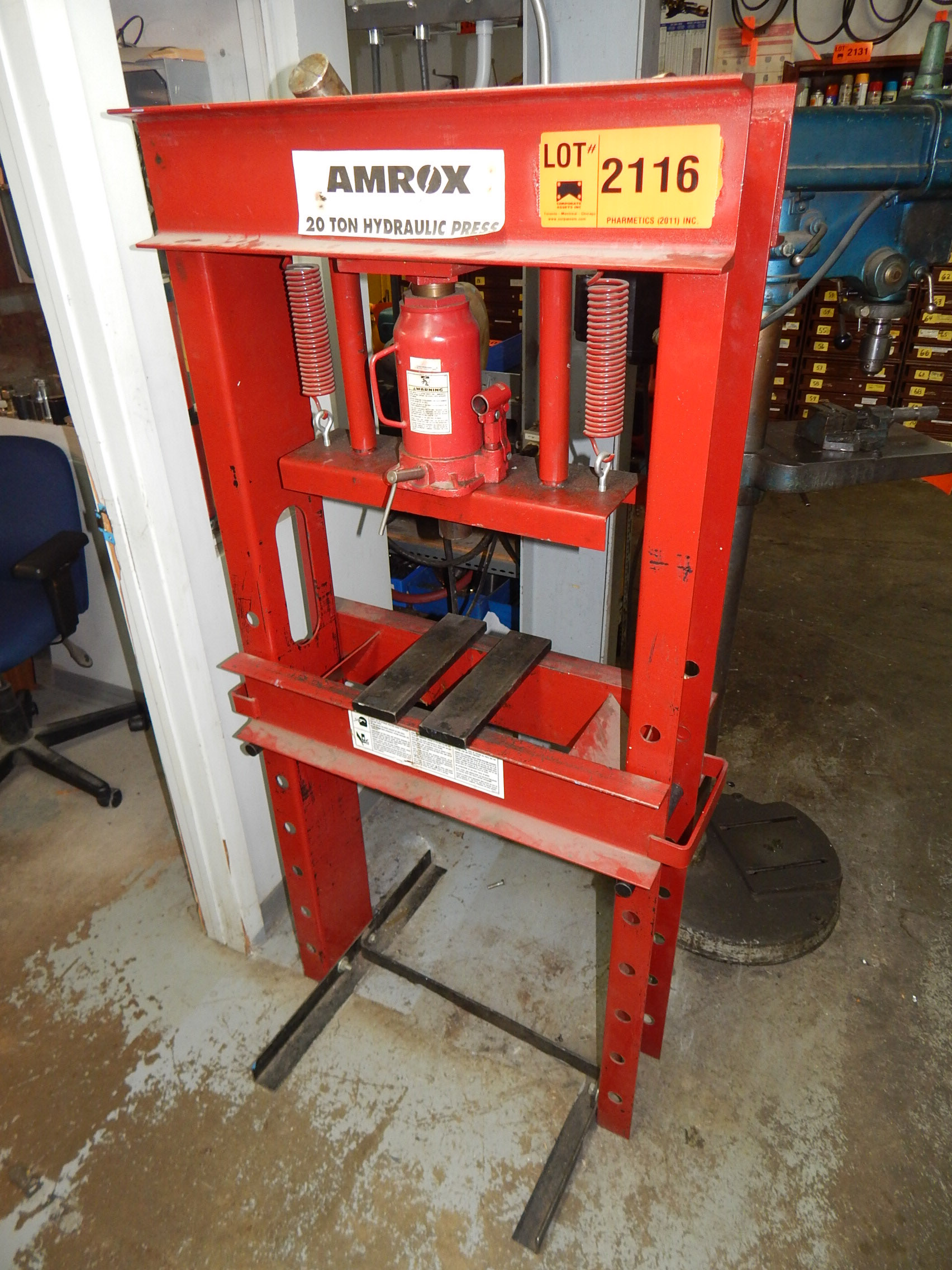 AMROX 20 TON HYDRAULIC SHOP PRESS