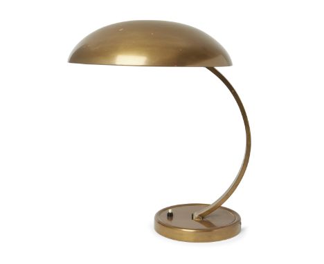 Christian Dell (1893-1974) for Kaiser Idell Model ‘6751’ table lamp, circa 1950-60 Lacquered brass 45cm high It is the buyer'