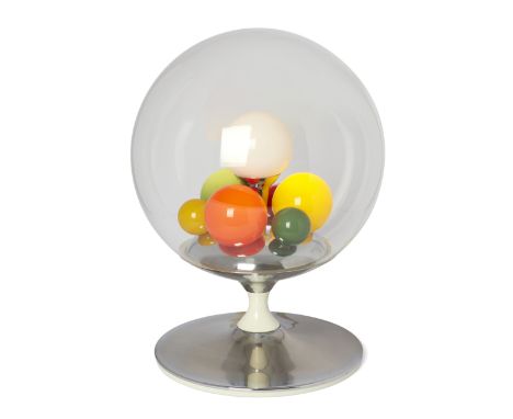 Angelo Brotto (1914-2002) for Esperia ‘Barbarella’ lamp, circa 1960 Steel, enamelled steel, glass 46cm high, 30cm wide It is 