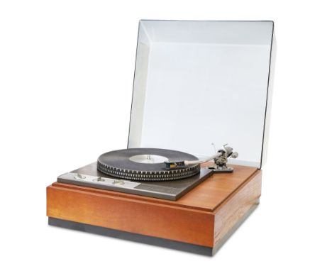 Garrard '401' turntable, circa 1965  Teak, Perspex, mixed media 21cm high, 47cm square We do not guarantee the working order 
