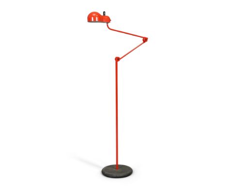 Joe Colombo (1930-1971) for Stilnovo 'Topo' Floor Lamp, circa 1970 Lacquered steel, plastic Cast marks to base 'Stilnovo, Ita