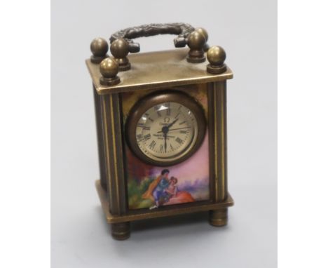 A miniature enamel timepiece