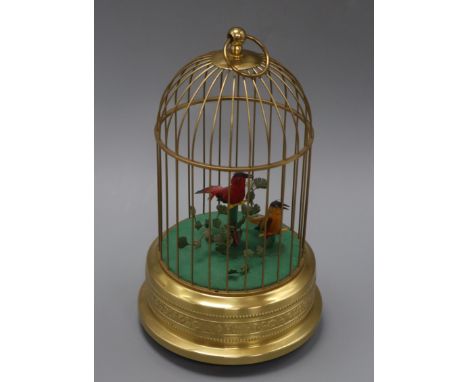 Mechanical Table Clock With Rare Brass Musical Bird Cage And Alarm Function  From Yw222, $73.39