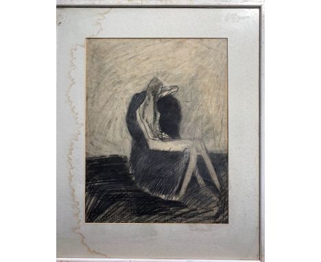 Rod WALKER (1949)Seated nudePencil Dated 196845 x 35cm Together with four other works from Rose's cottageThis very personal c