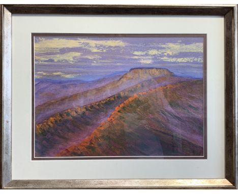 Richard WAKEFORDFire Mountain Acrylic Initialled Together with three other works from Rose's cottageThis very personal collec