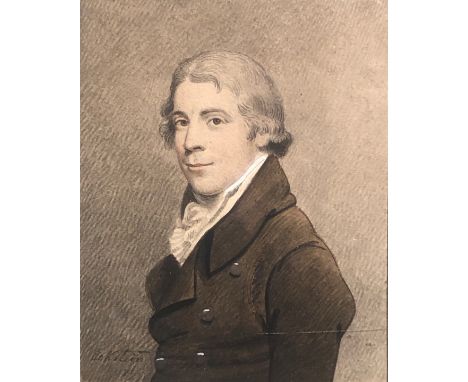 George Paul ECKSTEINA miniature portrait of a gentleman Watercolour Signed and dated 179913 x 10.5cm
