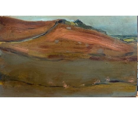 Rose HILTON (1931-2019) Eagle's Nest, ZennorOil on panelStudio seal to the back 25 x 42cmThis very personal collection of pic