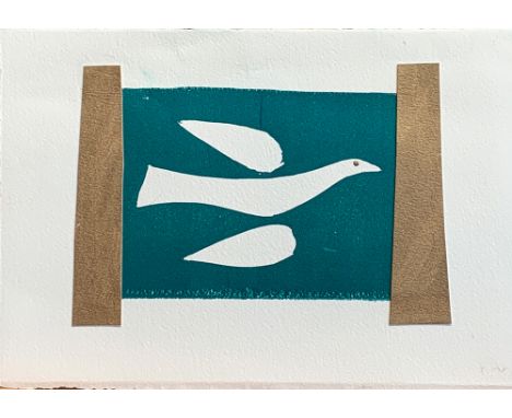 Breon O'CASEY (1928-2011)Dove Mixed media A Christmas Card Signed and inscribed by the artist Paper size 19.5 x 28cm(See illu