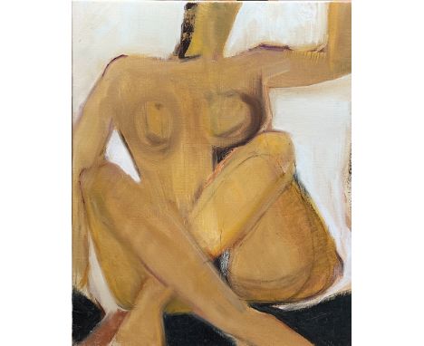 Rose HILTON (1931-2019) Seated Nude Oil on canvasStudio seal to the back 61 x 51cm(See illustration)This very personal collec