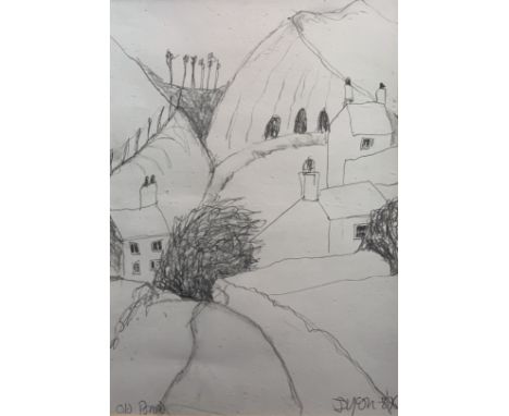 Julian DYSON (1936-2003)Old Pond Pencil drawing Signed, inscribed and dated '9640.5 x 28cmThis very personal collection of pi