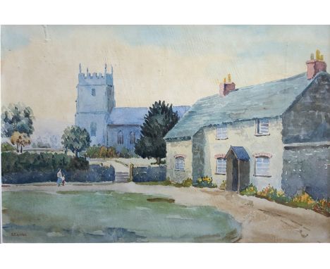 R F WARNEThree Cornish watercoloursEach 36 x 53cm together with another Cornish watercolour signed Gifford to the back