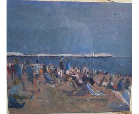 Bo HILTON (1961)Brighton Pier Oil on paper Signed NEAC exhibition label to the back 26 x 30cmThis very personal collection of
