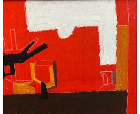 Fergus HILTON (1966)Certain Favours Oil on canvas Signed and inscribed to the back 50 x 60cmThis very personal collection of 
