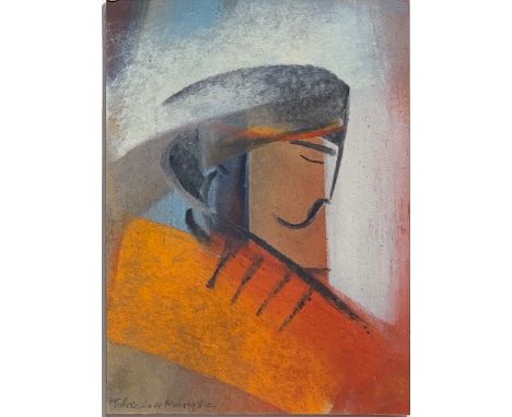 Mary STORK (1938-2007)Male head Gouache Signed, inscribed and dated '0422 x 16cmThis very personal collection of pictures fro