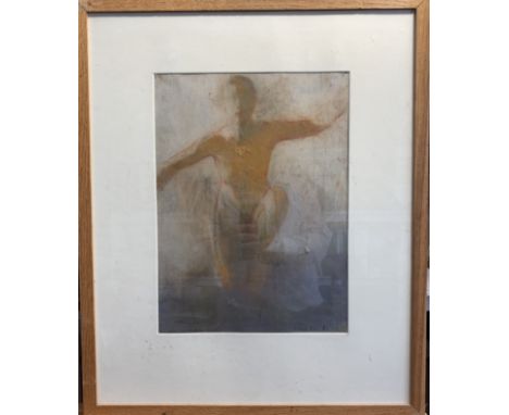 Sharon BRINDLE (1958)Nude Pastel Signed and dated '9336 x 27cmThis very personal collection of pictures from the painter Rose