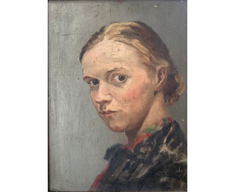Louisa H SAMPSONSelf Portrait Oil on panel 32 x 23cmLouisa Sampson was the mother of Roger Hilton (See back cover illustratio