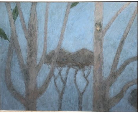 Peter MORRELL (1931)Trees Oil on canvas Signed to the back 60 x 75cmThis very personal collection of pictures from the painte