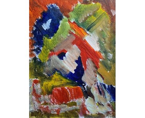 Fergus HILTON (1966)Feather Soft Oil on board Signed and inscribed to the back 40 x 30cmThis very personal collection of pict