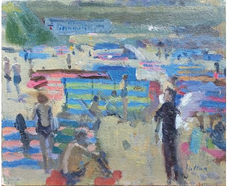 Bo HILTON (1961)WindbreaksOil on canvas board Signed20.7 x 25.3cmThis very personal collection of pictures from the painter R