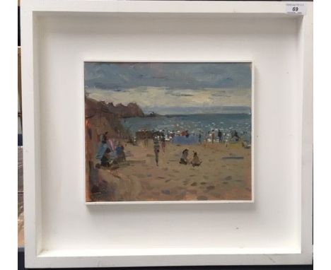 Bo HILTON (1961)Porthcurno Oil on board Signed 25.5 x 30.5cmThis very personal collection of pictures from the painter Rose H