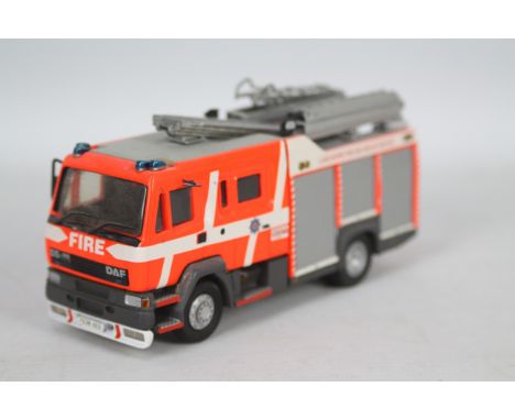 Fire Brigade Models - A white metal DAF 55 Fire Engine in Lancashire Fire And Rescue livery in 1:48 scale. # FBM81. The model