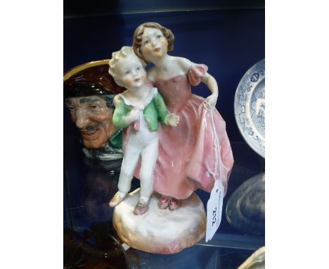 A ROYAL WORCESTER CERAMIC FIGURE 'The Sister', modelled by F G Doughty
