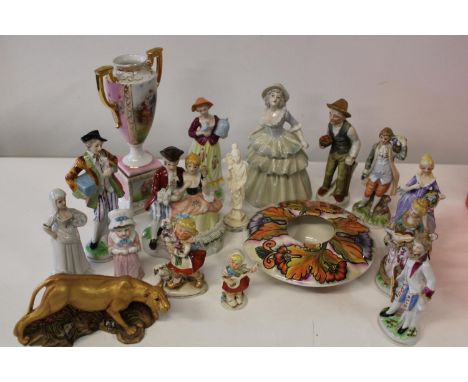 A good selection of ceramic figures 