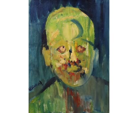 James Lawrence Isherwood (British, 1917- 1989) 'Light Miner'oil on boardsigned and titled verso, with price 41gns39 x 28cm***