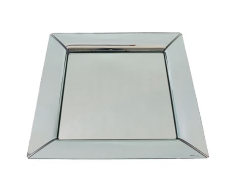 A Philippe Starck Caadre wall mirror, of square form, signed lower right, 105 x 105cm***CONDITION REPORT***Needs a light clea