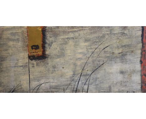 Martin Bradley (British, 1931-) 'Flag'mixed mediainitialled and dated '58, with Waddington Galleries label verso41 x 91cm, un
