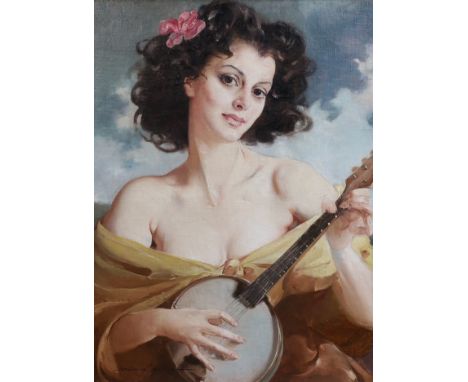 Mária Szánthó (Hungarian, 1898-1998) Portrait of Lilianna Bazellioil on canvassigned78 x 59cm***CONDITION REPORT***Oil on can