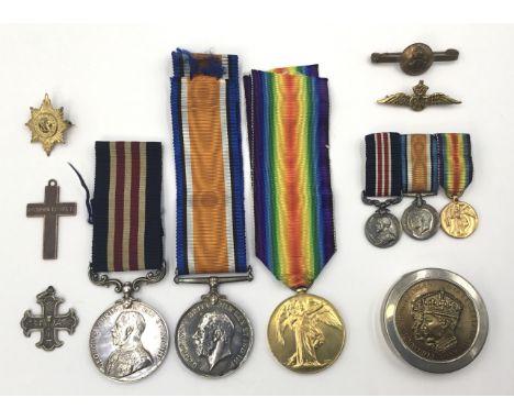 A WW1 Gallantry Military Medal group, plus other associated items relating to L-1654 Gnr H.A.Barber of A Battery 5th Brigade 
