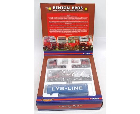 Corgi Hauliers of Renown, 1:50 Scale, CC99173 Scania T Topline DAF XF Super Space Cab, Scania Topline, Skeletal Trailer, Cont