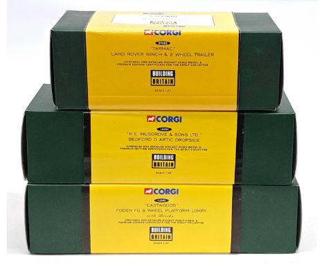 Corgi Premium Edition Building Britain, 1:50 Scale, a boxed group. &nbsp;Although unchecked for completeness condition genera