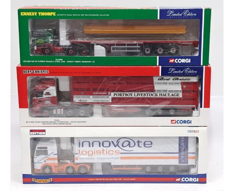 Corgi, 1:50 Scale, a boxed Commercial group. &nbsp;Includes CC11805 Leyland DAF 85 Flatbed Trailer &amp; Steel Load &ldquo;Er
