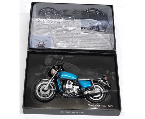 Minichamps&nbsp;Classic Bike Series, 1:12 Scale, Honda Gold Wing, boxed.&nbsp;&nbsp;Although unchecked for completeness condi