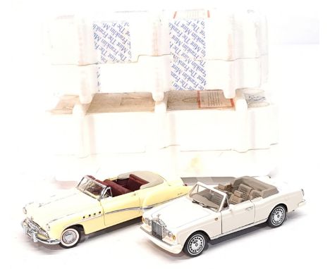 Franklin Mint, 1:18 Scale, Rolls-Royce &amp; Buick, an unboxed Convertible pair. &nbsp;Although unchecked for completeness co